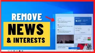 How to Remove News From Taskbar Windows 10