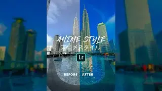 Anime Style Edit - Lightroom Mobile Tutorial #shorts