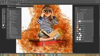 How To usage Ink Art Photoshop Action