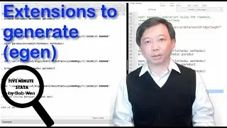 Extensions to generate (egen) | Data Management using Stata | Stata Tutorials Topic 28