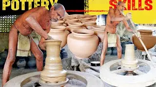 Indian Pottery Maker TALENT with Hands | Magic Hands of Indian POTTERY Maker | Shaping Clay Business