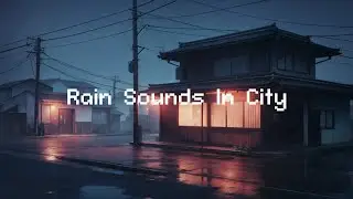 Rain Sounds In City ⛈️ Lofi Deep Sleep ☂️ Lofi Music | Chill Beats To Relax / Study To