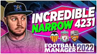 BEST FM22 Tactic so far 4-2-3-1 NARROW OVERPERFORMS | Football Manager 2022