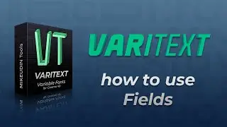 VariText for Cinema 4D: How to use with Fields