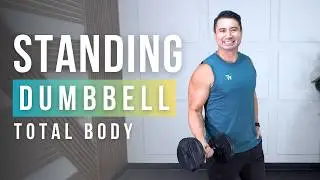 Total Body Dumbbell Circuit Workout [Small Space Calorie Torcher]