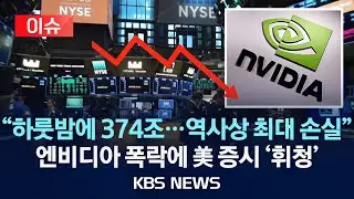 [이슈] 엔비디아 시가총액 374조 원 증발…