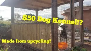 How to build a Dog Kennel for Under $50, DIY Dog cage for a big Dog!