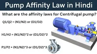 Pump Affinity laws in hindi | Centrifugal Pump Affinity Laws Calculation | Centrifugal Pump