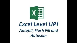 Excel Essentials LEVEL UP -- Autofill, Flash Fill and Autosum