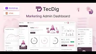 TecDig Lite | Free Admin Dashboard Template for Marketing | Iqonic Design #freeadmintemplate