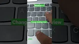 Shortcut Key to change desktop View 
