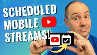 How To Start A Scheduled YouTube Live Stream in the App!