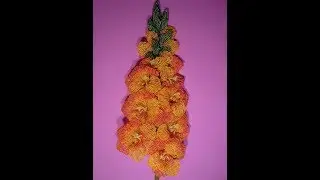 Гладиолусы из бисера. // Мастер-класс. // Часть 5/8. // Gladiolus of beads.
