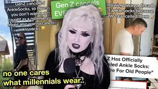 Millennials Think Gen Z is Trying to CANCEL Ankle Socks..