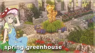 Planting a Springtime Greenhouse 🌱🌷 | Aesthetic Modded Minecraft with Cocricot & Minia Turia