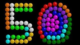 Color Ball Counting - 1-50 - The Kids' Picture Show (Fun & Educational Learning Video)