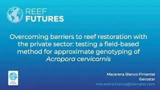 Overcoming barriers to reef restoration with the private sector: testing a field-based method