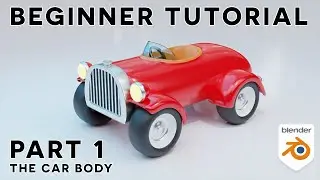 Blender beginner tutorial - The easy car! - part 1