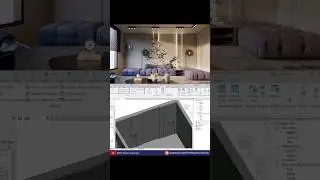 Interior Scene Revit+Enscape  #revit #enscape #architecture