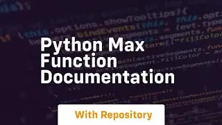 python max function documentation