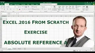 Excel 2016 from Scratch. Exercise - Absolute reference