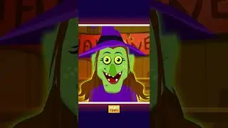 Witch Song: Face Finger Family #shorts #halloween #kidssong