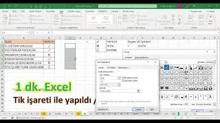 Excel 1 Dakika - Tik İşareti