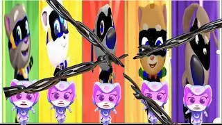 TALKING  TOM HERO DASH -- LANCER  ANGELA UNLOCK ALL  BLACK  HERO FAST RUN FUNNY GAME