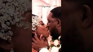 Wow, Amazing Bride & Groom Kissing On Wedding Day #brideandgroom #kissing  #viral #africanwedding