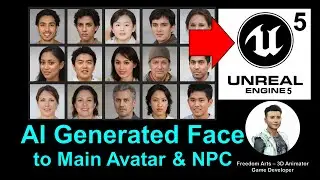 AI Generated Face to Unreal Engine 5 - Main Avatar & NPC - Full Tutorial