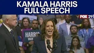 Kamala Harris sends special message to Donald Trump at Philly rally