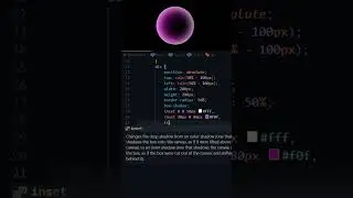 Glowing Circle | Box Shadow Effect #shorts  #codingspirit