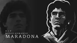 Rip Diego Maradona. SpeedArt