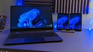 This takes Windows 11 on Surface Duo to a new level | UPERFECT X 14 Pro Wireless LapDock