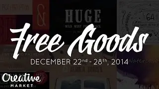 Creative Market Free Goods Roundup! Week of December 22nd, 2014