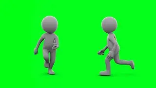 Stick Figure Running Green Screen | Graphics & Animation