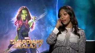 Zoe Saldana Interview   Guardians of the Galaxy 2014