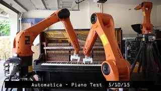 Automatica: Robot Piano Tests