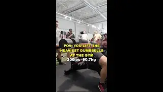 When You Lift The Heaviest Dumbbells At The Gym…👀
