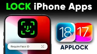 How to LOCK Apps on iPhone 15 Plus? Applock with FACE ID and Passcode