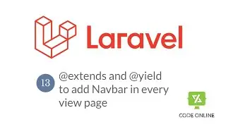 Laravel @yield section and @extends , add Navbar in every View file