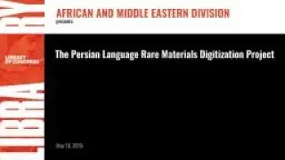 Persian Language Rare Materials Digitization Project
