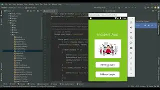 Incident Management system Android &  PHP Application Project Video Explanation