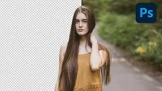 How to Extract Hair with Select and Mask in Photoshop