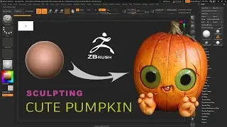 Halloween cute Pumpkin - A Zbrush Sculpt