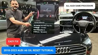 How to Reset Oil Change Due on Audi A6 C8 | Quick & Easy Guide | 