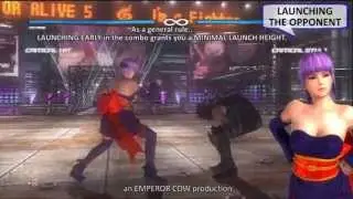 THE DEAD OR ALIVE 5 TUTORIAL - 10 - COMBOS (Feat. EG Justin Wong)