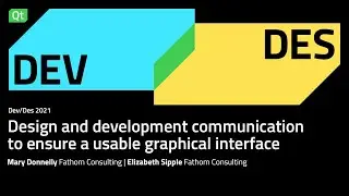 Design and Development communication to ensure a usable graphical interface | Dev/Des 2021