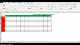 Excel Video: Multiplication Table Formula In Excel