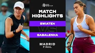 Iga Swiatek vs. Aryna Sabalenka | 2023 Madrid Final | WTA Match Highlights